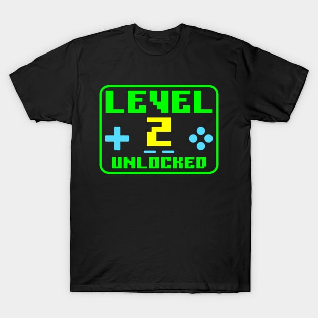 Level 2 Unlocked T-Shirt by colorsplash